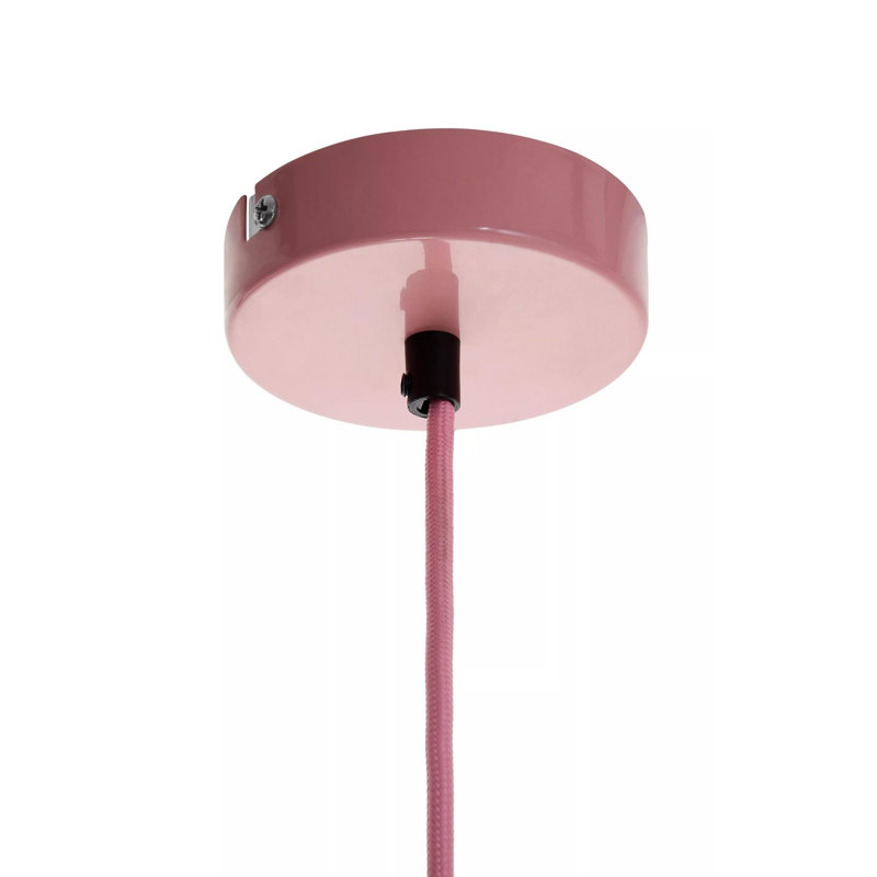 Rueben 1 - Light Geometric Pendant, Pink
