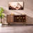 Nordic style glass display case Modern sideboard