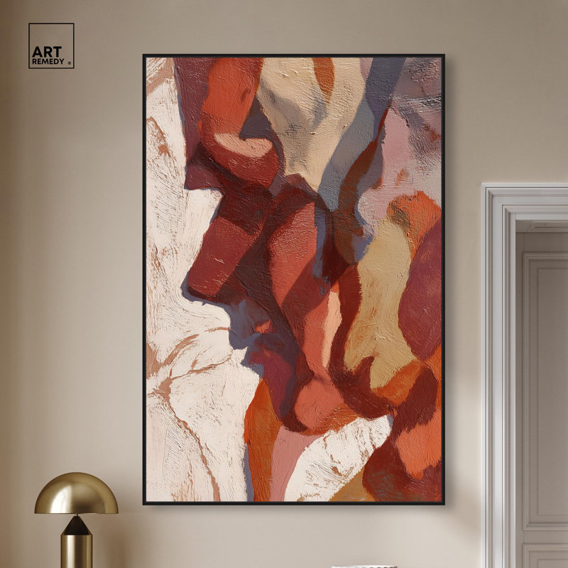 «Warmth of the Earth II», reproduction d'art sur toile par Art Remedy, cadre noir, 36 x 54, H 55 po x l 37 po