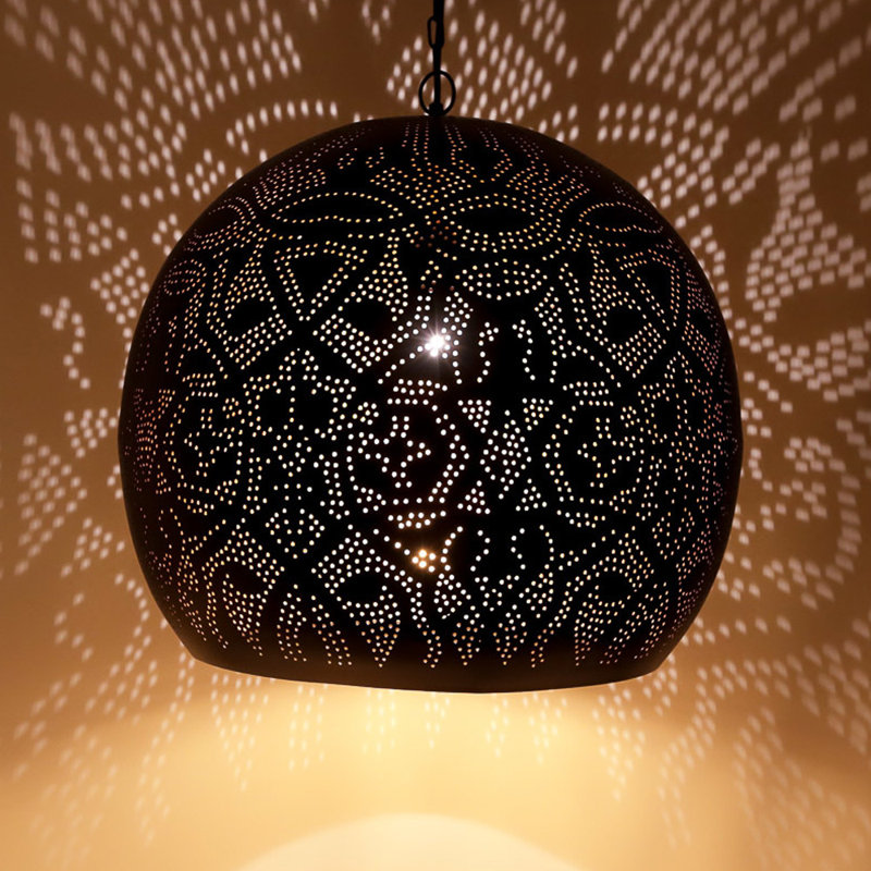 Cerda 1 - Light Dome Pendant, Black/Gold
