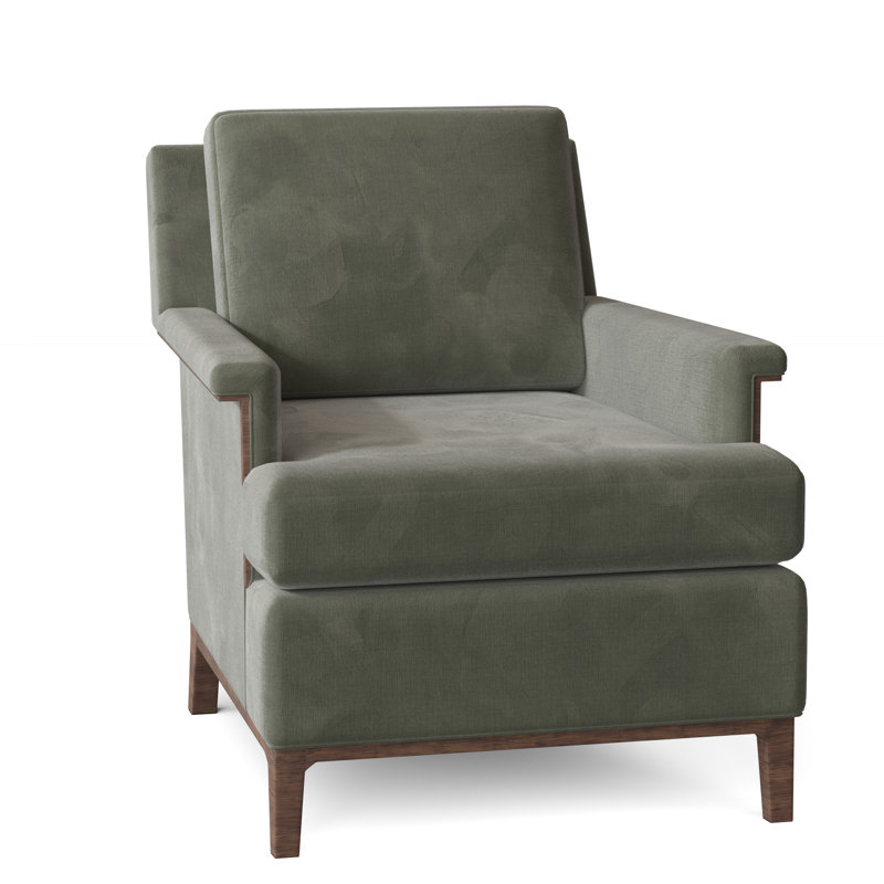 Fauteuil l 28,5 po Libby Langdon, Amande chamois, 9953 polyester saule