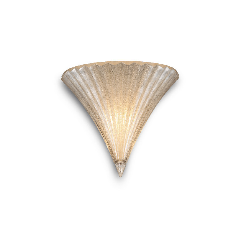 Wall Sconce, 22cm H x 24.5cm W x 16cm D, Gold