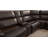 6-Piece Leather Power Sectional with Top-Grain Upholstery & Console