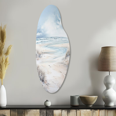 Pullen - Coastal Beach Sand Curved Shape Metal Wall Sculpture