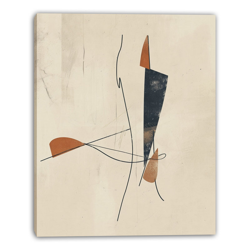 Art mural sur toile Linear Balance Study, H 48 po x l 36 po x P 1,5 po