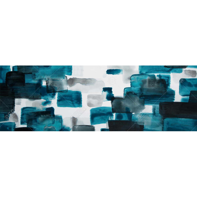 «Turquoise and Gray Shapes» sur