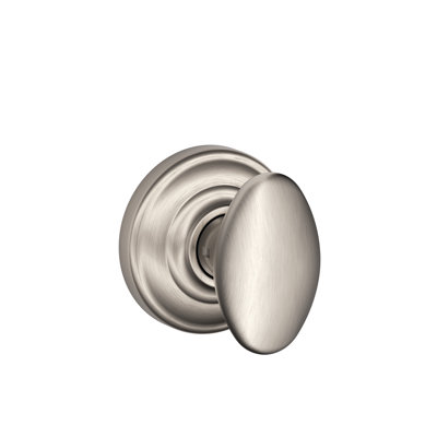Siena Knob with Andover Trim Non-Turning Lock