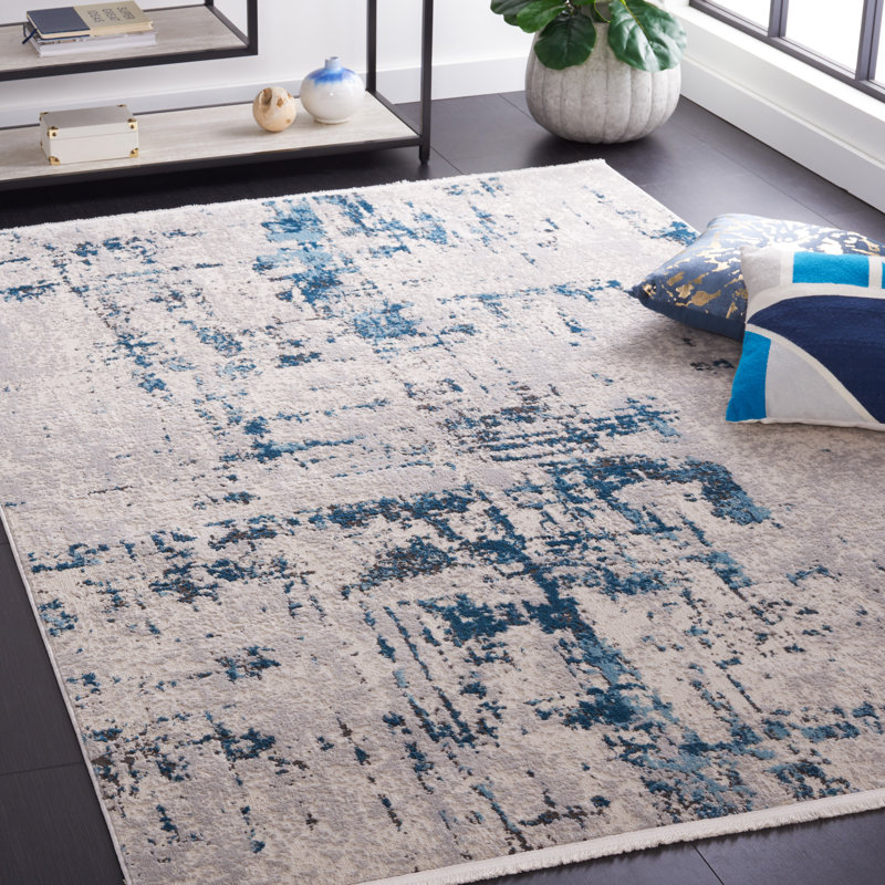 Shivan Performance Abstract Rug, Rectangle 9' x 12'