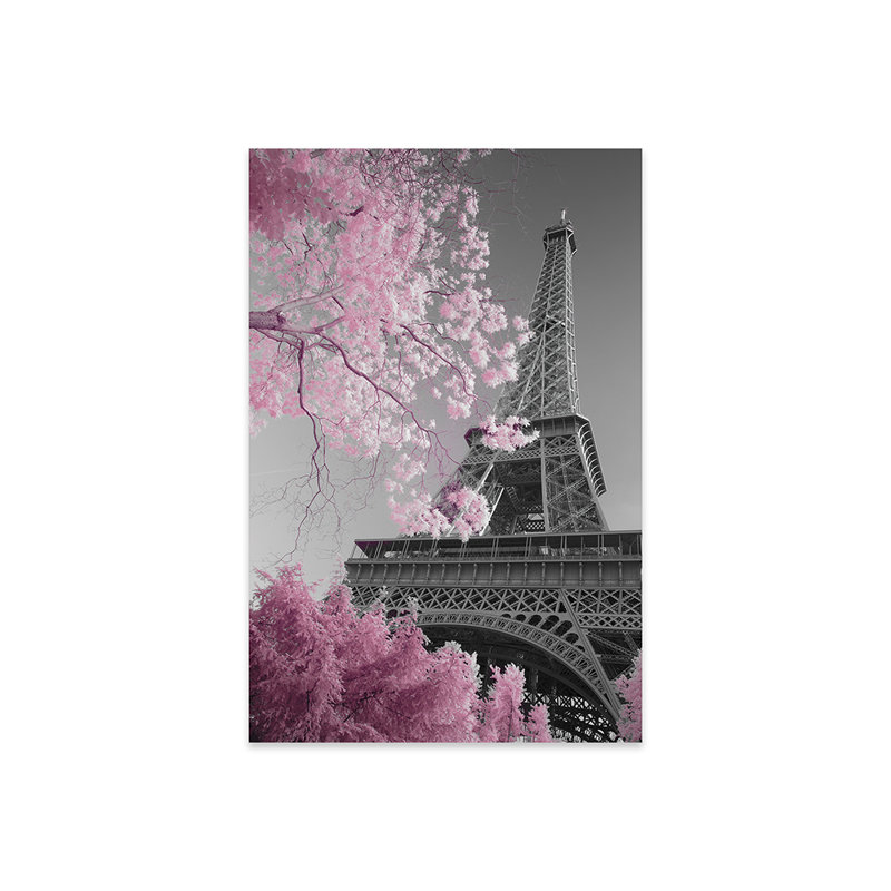 Impression sur verre acrylique, Paris X3, Tour Eiffel, H 24 po x l 16 po x P 0,25 po