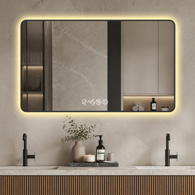 Miroir mural noir