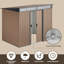 Remise de rangement verticale en métal l 8 pi x P 6 pi-90872431