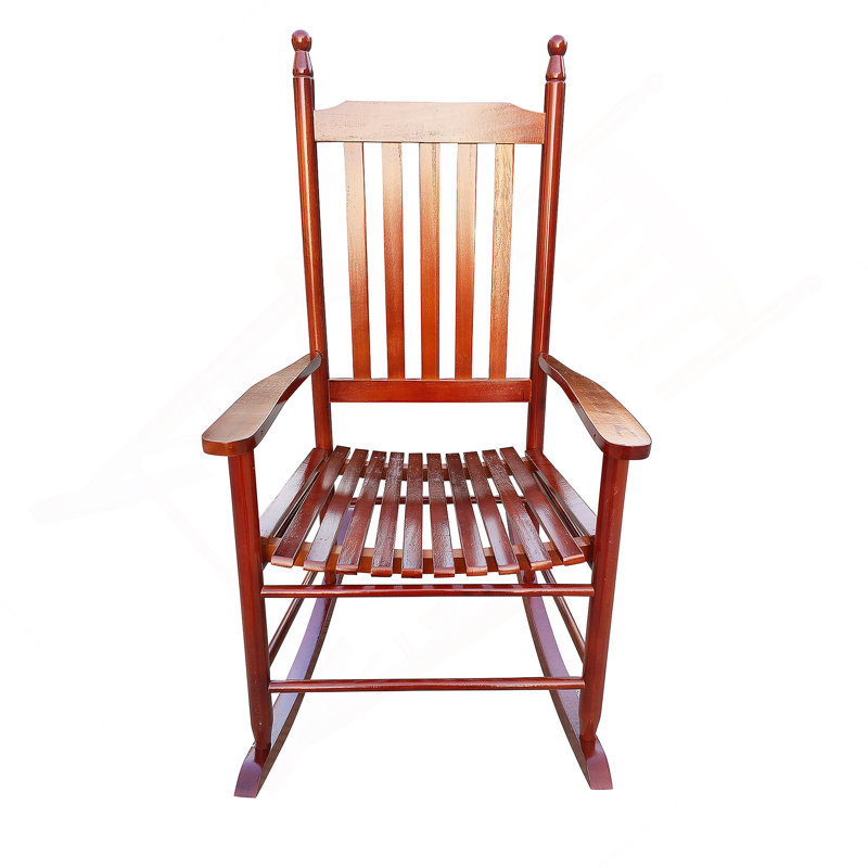 Wooden Porch Rocker Chair, Brown