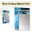 Coastal Blue Elegant Marble Shore - miroir mural décoratif en marbre, miroir abstrait, impression d'art en métal-56798618