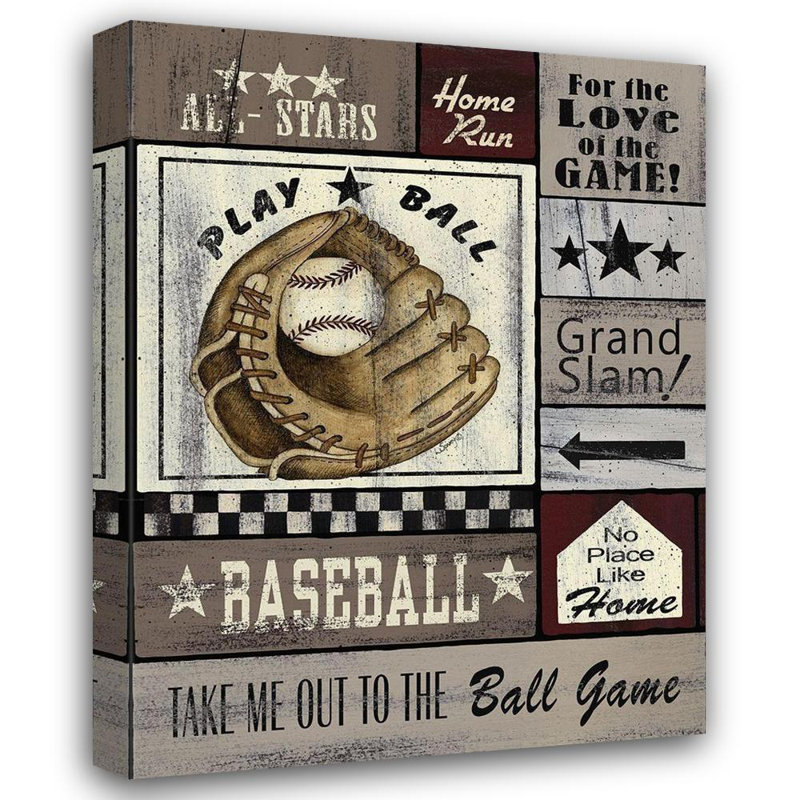 Art sur toile tendu avec Lark Manor ™ Spivey, Linda, Baseball All Stars, H 36 po x l 28 po