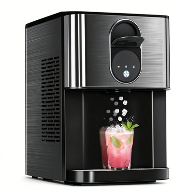COWSAR Nugget Countertop Ice maker, Produces 44lb/24H with Built-in Dispenser for Easy Serving.