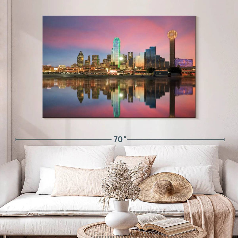 «Sirci Amazing Dallas Skyline», H 34 po x l 51 po