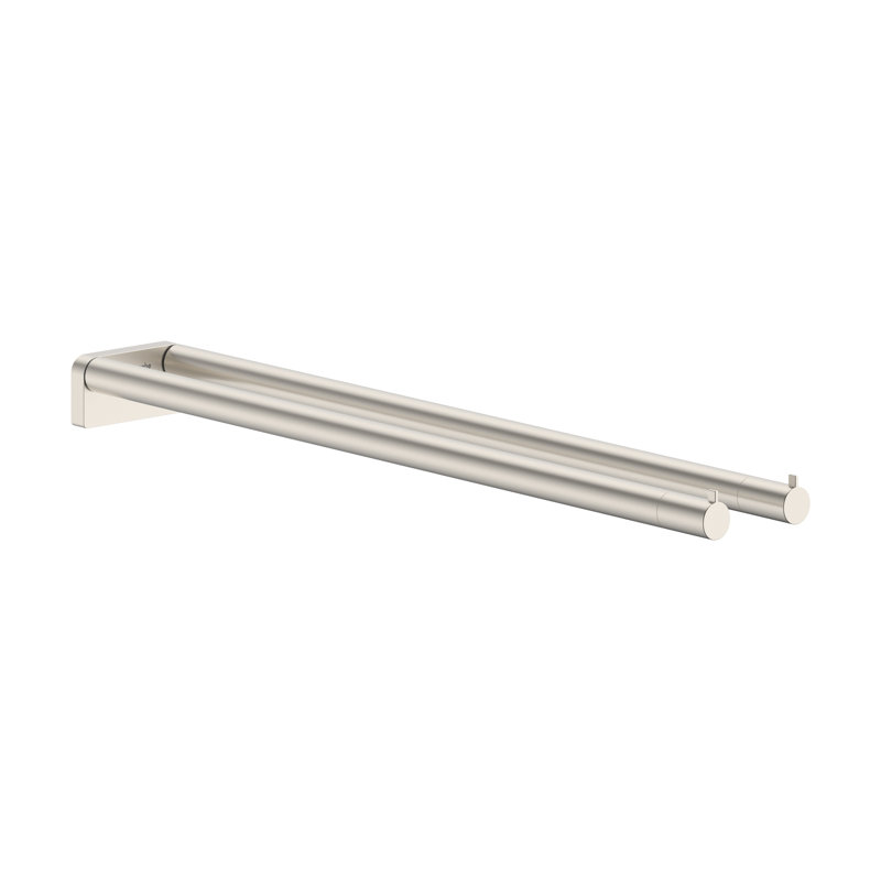 Porte-serviettes double en nickel poli hansgrohe AddStoris S, Polished Nickel