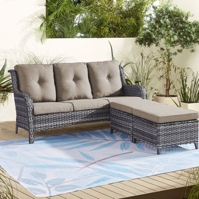 Johnaya 5 - Person Patio Conversation Set with Cushions
