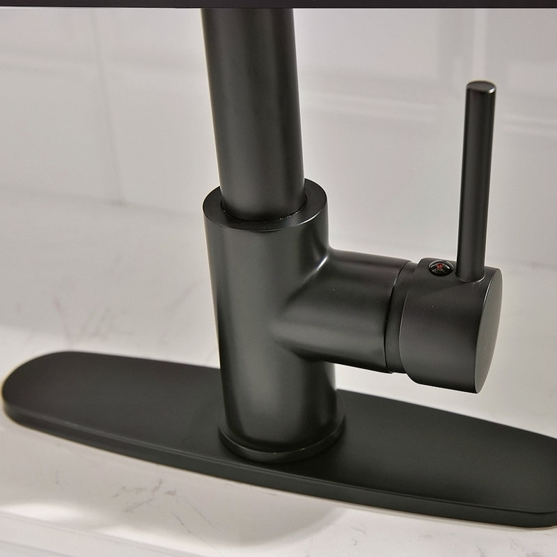 Robinet de cuisine de purificateur d'eau potable avec support de séchage à enroulement, robinets d'évier de cuisine rétractables