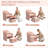 Velvet Barrel Chair Accent Chair with Footrest-111178579