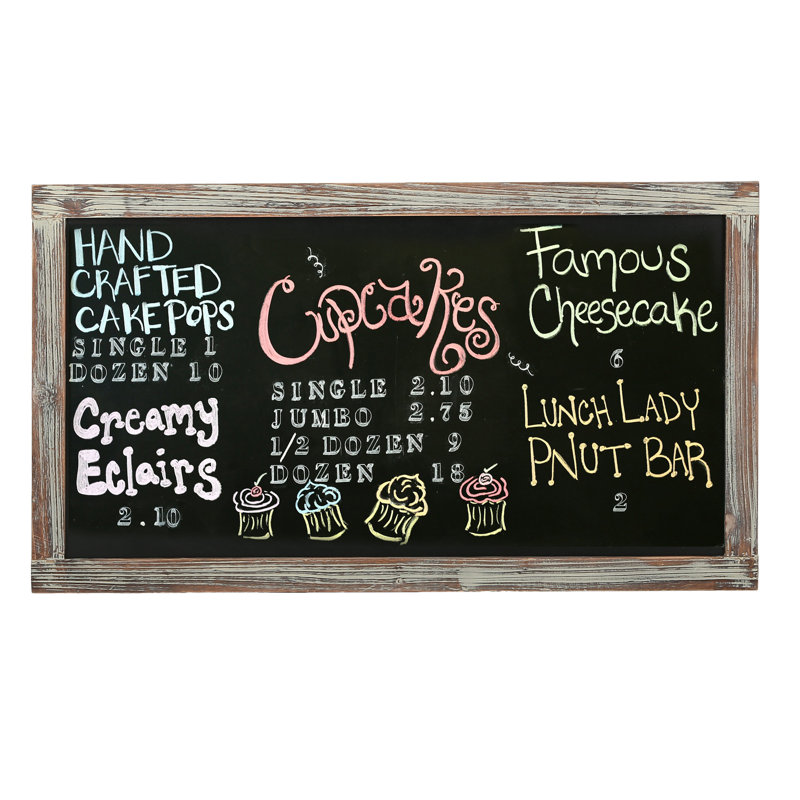Wall Mounted Chalkboard, 19.7" x 35.4"