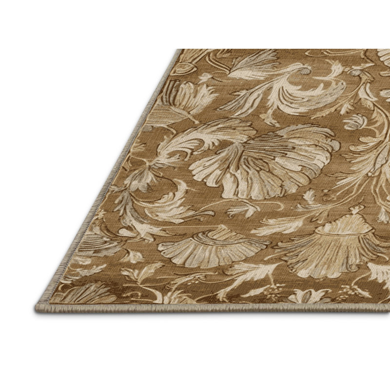 Tapis brun français lavable à la machine, Tapis de couloir 2 pi x 5 pi
