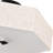 3-Light Matte Black Semi-Flush Mount Ceiling Light 