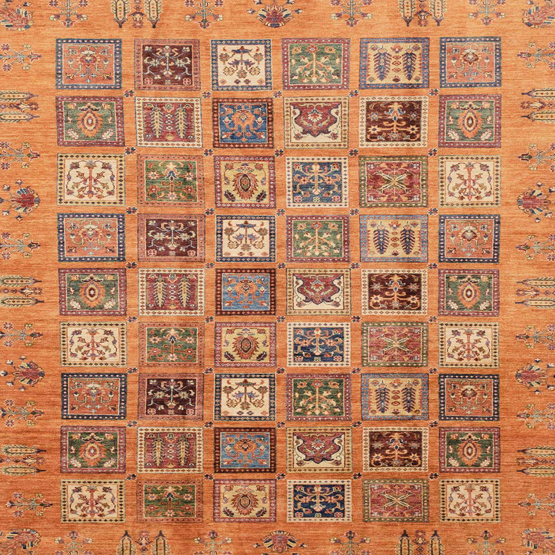 Abstract Indoor Rug, Square 6'