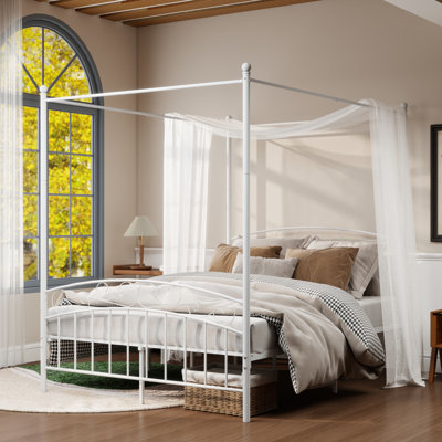 Jasalyn Metal Canopy Bed