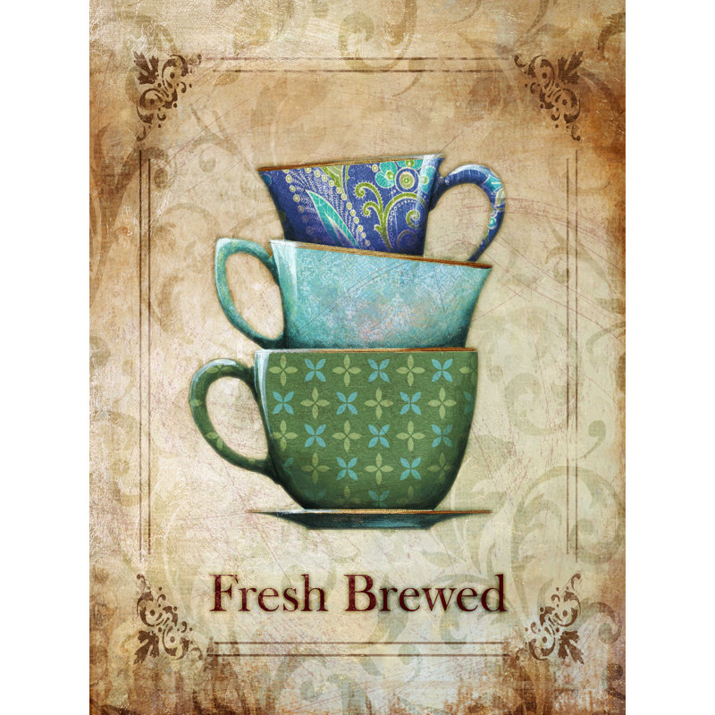 Stacked Fresh Brew - reproduction sur toile tendue, H 40 po x l 30 po