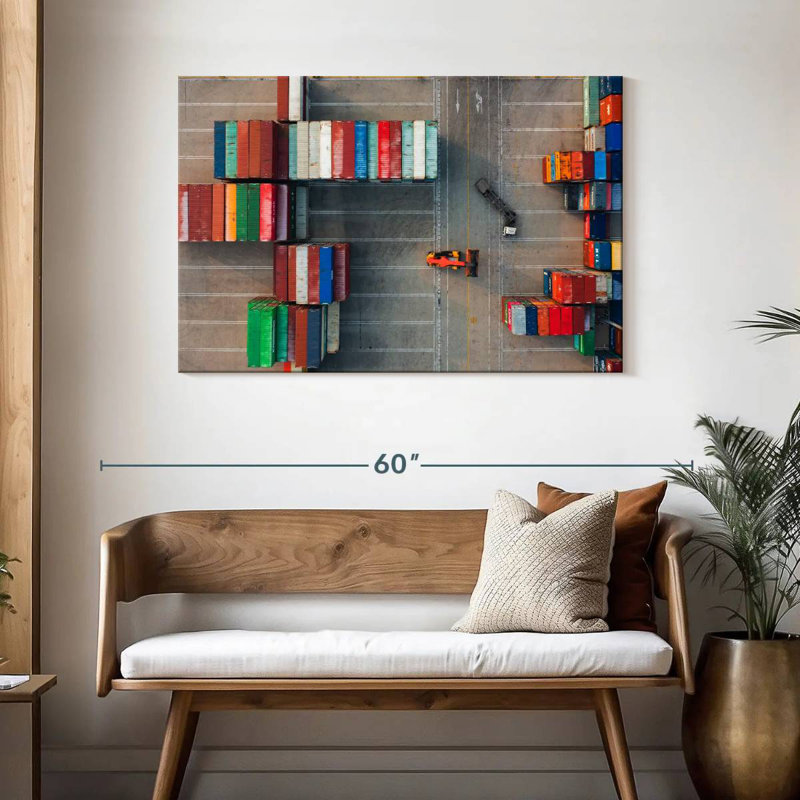 Mehar Freight Yard II, 30" H x 45" W