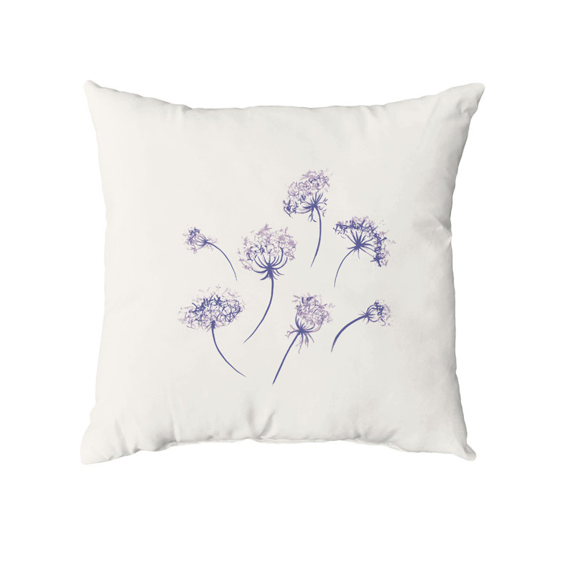  Housse de coussin carré et insert, 16" x 16", Violet