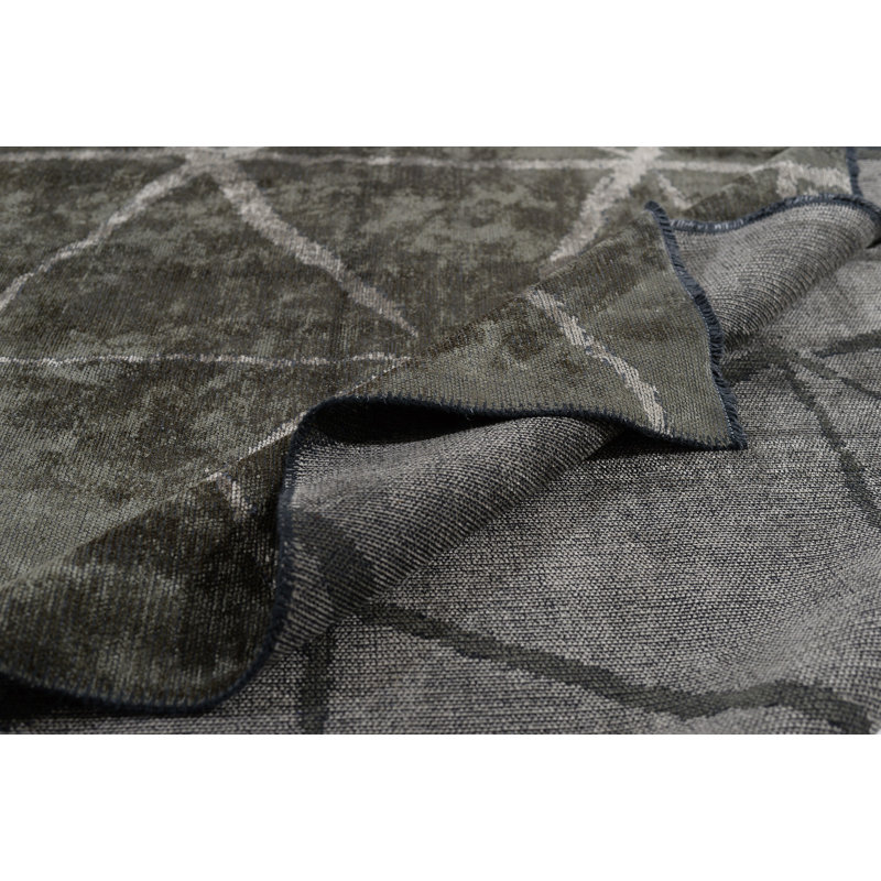 Rapture Beige/Gray Abstract Luxury Area Rug, Rectangle 7'10" x 9'10"