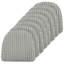 Coussins de chaise antidérapants Klear Vu The Gripper, coussins de siège doux et confortables, pour la cuisine, la salle à manger ou le bureau, étain luxueux, ensemble de 8