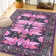 Fillender Large Oriental Floral Living Room Rug Washable Bedroom Rug Non-Slip Colorful Vintage Accent Floor Carpet For Home Decor