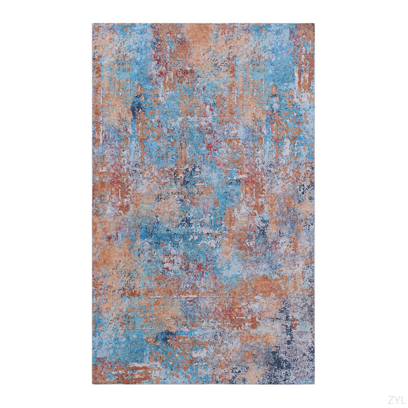 LOOM & LUXE 5X8 Area Rugs For Living Room, Washable Rug, Low-Pile, Non-Slip, Non-Shedding, Foldable, Kid & Pet Friendly - Area Rugs For Living Room, Bedroom, Kitchen