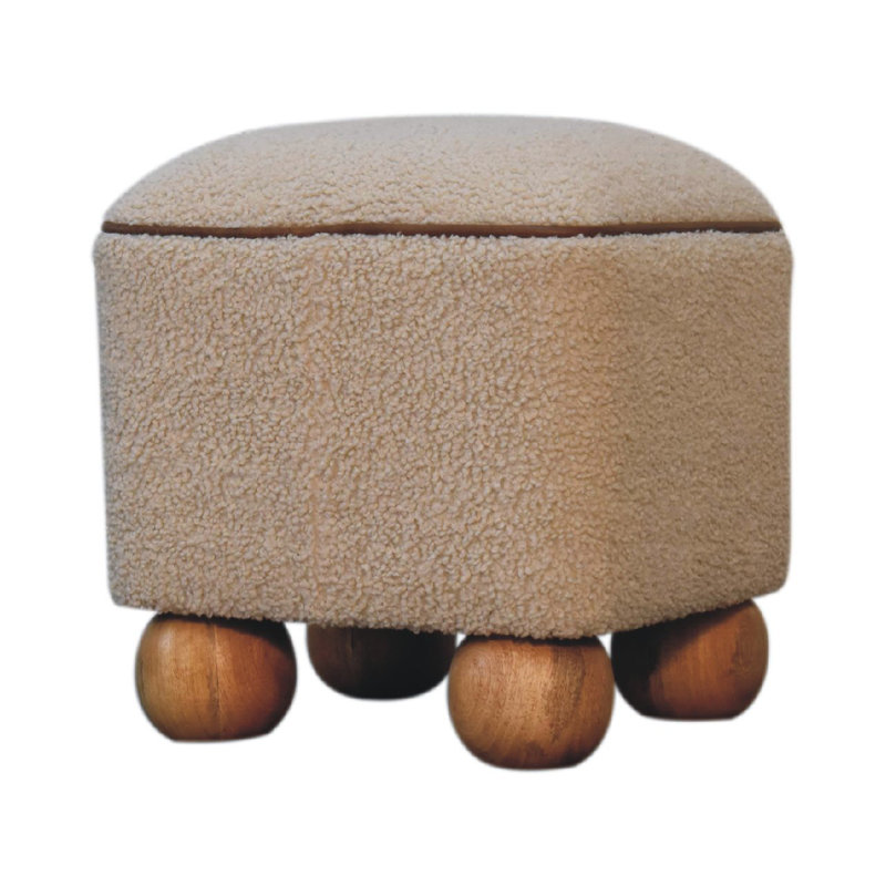 Rexine Upholstered Ottoman