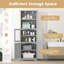 Grande armoire de rangement de salle de bain, armoire de garde-manger, armoire de rangement sur pied pour le salon, cuisine-1060673788