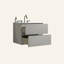 Meuble-lavabo mural 24 po avec lavabo en céramique avec trois trous de robinet, grand meuble-lavabo flottant de rangement pour salle de bain moderne, lavabo une pièce sans drain, pré-assemblé-1603188212