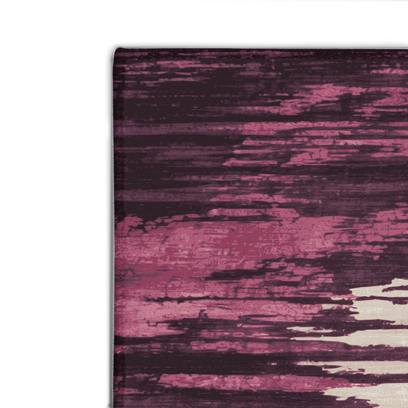 Tapis intérieur et extérieur brun Watercolor, Rectangulaire 8 pi x 10 pi