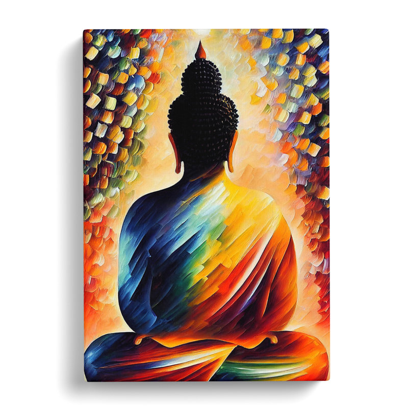 Rear Of The Buddha - Wrapped Canvas, 50cm H x 35cm W x 3cm D