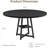 47" Round Industrial Dining Table, Metal Pedestal with Storage Shelf Seats 4-6 for Kitchen Living Room Office-128176661