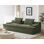Oversized Full Foam 4 Seater Couch For Living Room Upholstered In Soft Corduroy Fabric, Wide Armrests, Ergonomic Compressed Sofa In A Box, No Assembly, 90" Wide