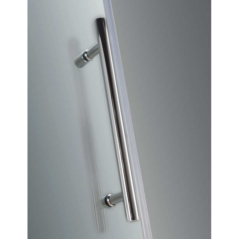 Langham 48" x 75" Rectangle Sliding Shower Enclosure, Chrome