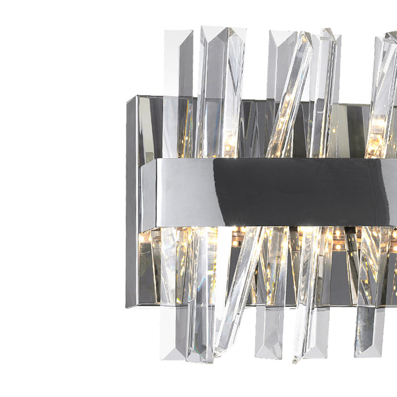 Elezabeth Stainless Steel LED Flush Mounted Sconce