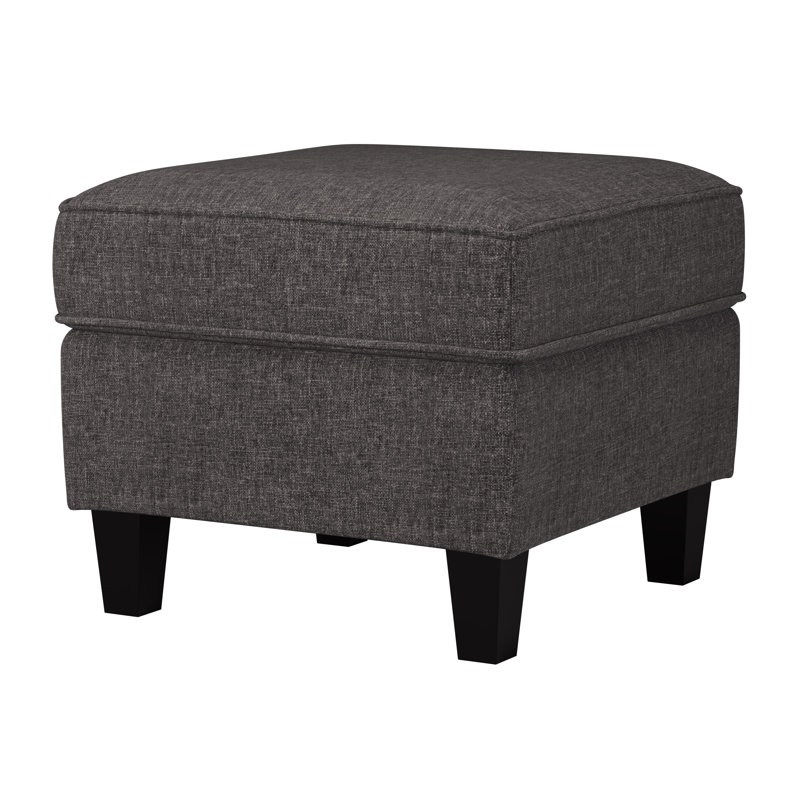Aryash Upholstered Ottoman, Gray