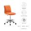 Chaise de dessinateur en cuir végétalien sans accoudoirs Ripple par Modway-1984504250-1984504252