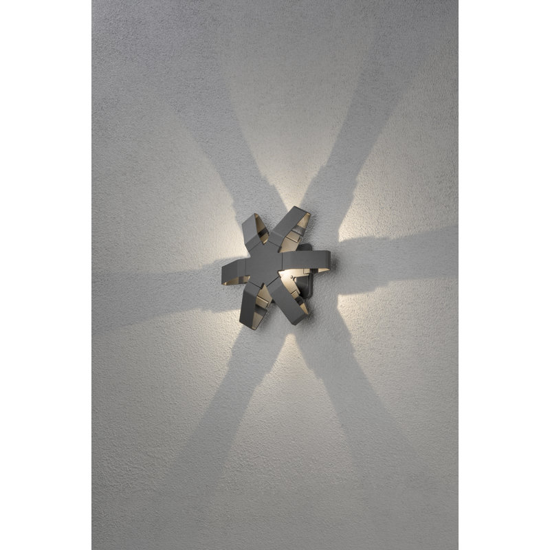 Integrated LED Outdoor Flush Mount, Anthracite