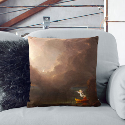 The Voyage of Life Old Age Scatter Cushion with Filling