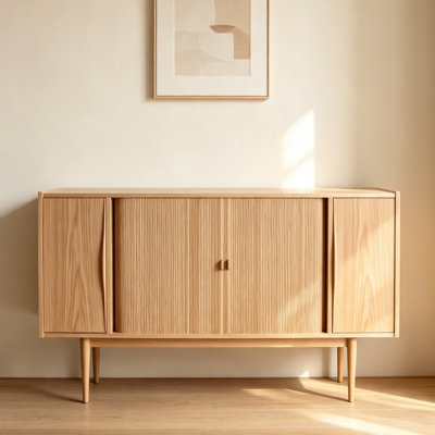 Large-Capacity Simplicity Sideboard